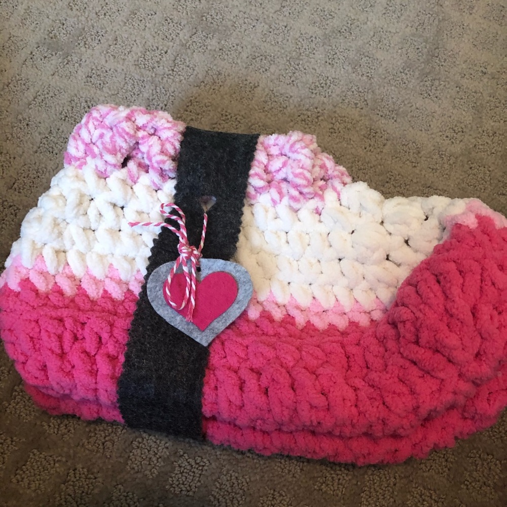 Pink striped Slippers